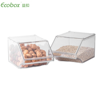 Contenants alimentaires empilables transparents en PC, bacs à bonbons en acrylique, distributeurs de bonbons