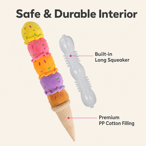 Juguete Masticable Ecológico para Perros, con Diseño de Helado de Dibujos Animados, Interactivo, con Bola Rodante para Golosinas - Product Image 2