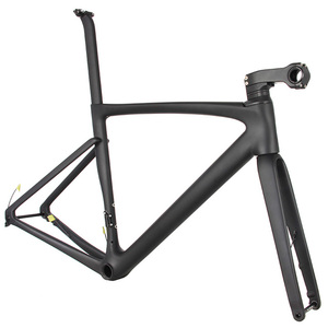 700C Road Frameset With Disc Compatibility Full Internal Cable Routing BB86 Specification Flat Mount Design R1058B T700 Carbon R - Product Image 2