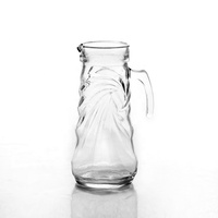 Ge Horse — pichet à eau en verre transparent 1,3 l, vente en gros, en stock, marque