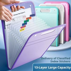 Carpeta de Archivo Multifuncional Plegable A4 con Logotipo Personalizado al por Mayor, Organizador de Archivos Expandible con 13 Bolsillos - Product Image 2