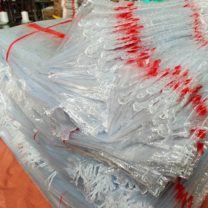 Sacchi / Fogli / Teli in Rafia PP Trasparente 100% in Plastica Vergine da 25kg, 50kg, 100kg per Imballaggio di Tessuti Usati - Product Image 2