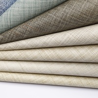 Vente chaude Moderne Tissé Texture Papier Peint Tissu Soutenu Vinyle PVC avec Fonction Ignifuge pour Chambre Décoration Murale pour Hôtels