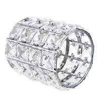 Boîte de rangement métallique, organisateur de maquillage en cristal, boîte de rangement de brosse à ongles, porte-crayon de beauté, organisateur de brosses de maquillage, style européen