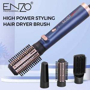 <span class=keywords><strong>ENZO</strong></span> Set Spazzola Asciugacapelli Ionica 4 in 1 con Rotazione Automatica, Ferro Arricciacapelli e Styler ad Aria Calda - Product Image 4