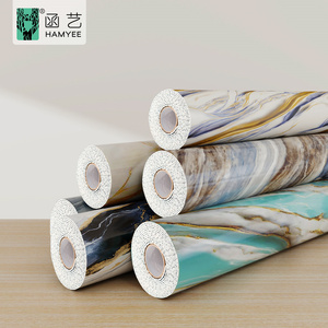 Papel Tapiz Autoadhesivo Impermeable con Diseño Floral Moderno en Dorado, Negro y Blanco para Decoración del Hogar - Product Image 4