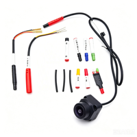 CVBS/720/1080P 360 °   Caméra panoramique pour voiture compatible Android, caméra panoramique grand angle universelle haute définition avec vision nocturne