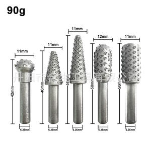 Juego de limas rotativas cónicas Mr Drill de 5 piezas, herramienta de desbaste grueso de 6.35 mm para amoladora, accesorio de pulido - Product Image 1