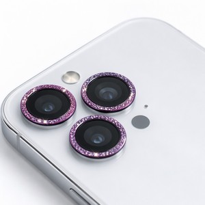 Protezione per Obiettivo Fotocamera con Glitter Diamantati e Cornice di Allineamento per <span class=keywords><strong>iPhone</strong></span> 17 <span class=keywords><strong>Pro</strong></span> Max, 9H, Anti-Impronta, Scintillante - Product Image 1