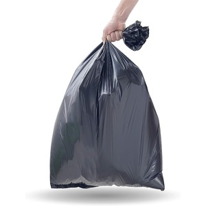 <b>Large</b> Capacity Black Drawstring Garbage Bag LDPE Disposable Waste Bag Heavy Duty <b>Bin</b> Liners for Shopping Mall - Product Image 3
