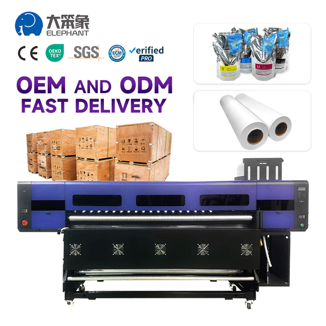 With Wholesale of New Materials Heat Transfer Paper Sublimation Printer 1.9m 4 Heads Digital Printing Machine