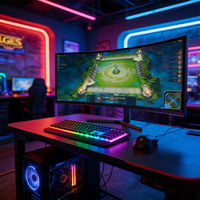 Prix de gros Nouveau moniteur de jeu incurvé UWQHD 34 pouces 1500R 180Hz 21:9 pour utilisation sur ordinateur de bureau