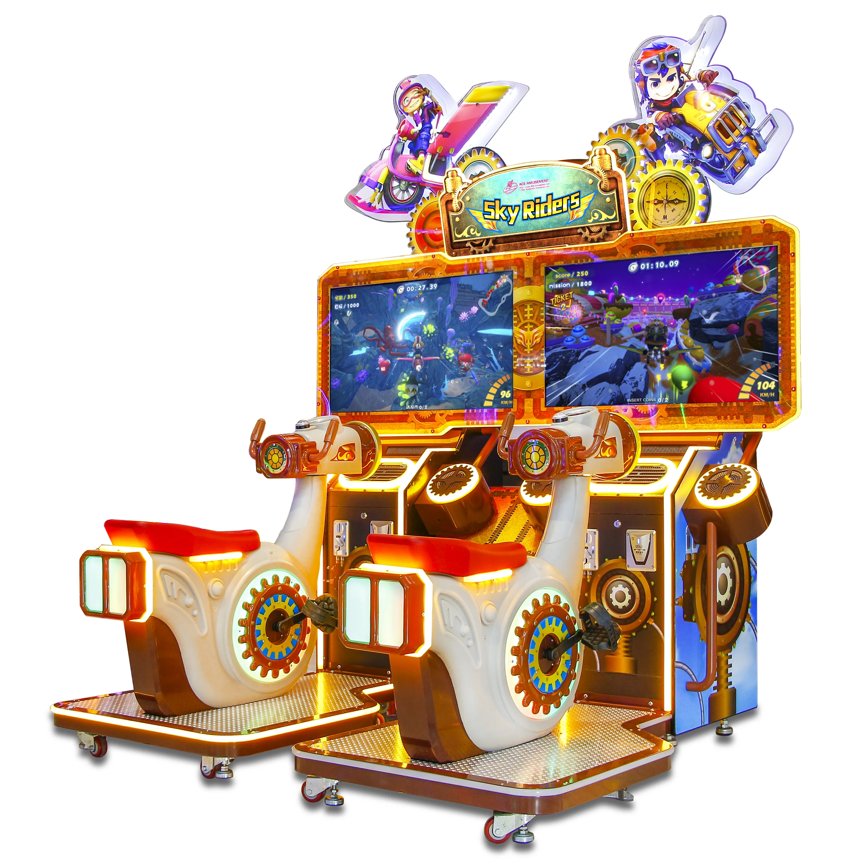 Professional Design Sky Riders (Twins) Games Indoor Arcade Game Machine