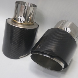 Car Exhaust Tip for BMW M240 M340 M440 G20 G21 G23 G42 M 4 Outlet Dual Tip SS304 Carbon Fiber Muffler Exhaust Pipe Tail Pipe - Product Image 3