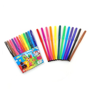 Marcadores de Línea Fina a Base de Agua, 12 Colores Clásicos, para Escribir, Dibujar y Colorear, en Sets para Escuelas y Aulas, Venta al Por Mayor - Product Image 1