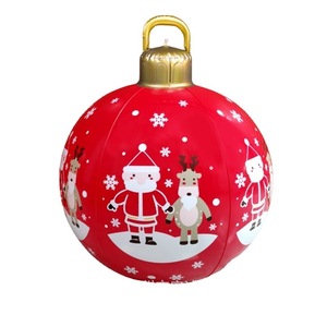 Pvc <b>Inflatable</b> Christmas Ornament Balls 60Cm Outdoor Holiday Decoration - Product Image 5