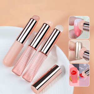 Silicone Nail Beauty Stamper Gradient Brush Handle Reusable <b>Custom</b> Logo Lip Tool - Product Image 2