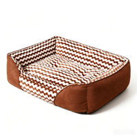 Coussin carré en peluche pour animaux de compagnie, personnalisable, écologique, doux et chaud, tapis résistant à l'usure pour chiens et chats