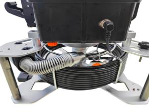 Système de caméra d'inspection d'égouts avec tige de poussée de 20-40 m, rotation panoramique/inclinaison de 33 mm, moniteur LCD 10,1 pouces, enregistrement DVR CMOS et carte mémoire - Product Image 5