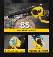 Ensemble d'outils multifonctions en coffret rigide : Scie à chaîne électrique, Marteau électrique, Meuleuse d'angle, Clé à chocs 350N et outils au lithium (5 pièces)