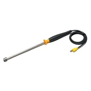 Sonde de température de surface industrielle Fluke 80PK-27 SureGrip, 500 mm, acier inoxydable, poignée en caoutchouc, affichage numérique - Product Image 1