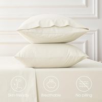 Vente en gros de draps de lit respirants de haute qualité refroidissant 4 pièces 100% lot de draps de lit en coton