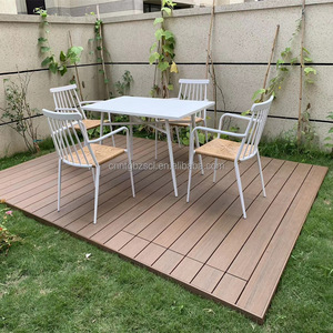 WPC decking ngoài trời tếch co-đùn 3D rắn dập nổi chống trượt Composite decking sàn ngoài trời - Product Image 5