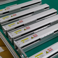 Actionneur linéaire à vis à billes CNC KHMOS HYS100-L10-BC-S, moteur, charge 50 kg, course 1000 mm, double rail de guidage, roulement antirouille