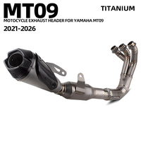 Sistem Knalpot MT09SP untuk Yamaha MT09 MT-09/SP/Y-AMT FZ09 2021-2026 Knalpot Motor Pipa Knalpot Super Street Bike Manifold Muffler