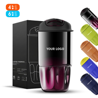 Tasse à café isotherme design avec couvercle anti-fuite, intérieur en acier inoxydable 316 pour souvenirs d'affaires haut de gamme, couleur personnalisée, MOQ120