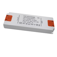 Transformateur d'alimentation LED ultra-mince 72 W, sortie 110 V 240 V CA vers CC 12 V 24 V 3 A 50 Hz 60 Hz pour bande lumineuse
