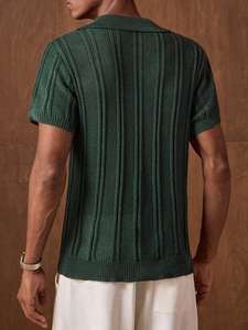 Polo da Uomo in Maglia a Maniche Corte con Colletto, Tinta Unita, Personalizzabile con Logo, OEM & ODM, Verde - <span class=keywords><strong>Bruno</strong></span> Mars - Product Image 6
