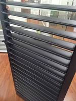 Persiennes en alliage d'aluminium de couleur personnalisée au design moderne Volets de fenêtre pour l'extérieur, l'intérieur et l'extérieur Ouverture horizontale