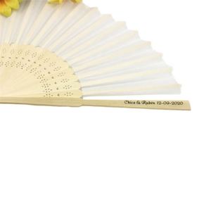 Portable 8\" Eco-Friendly Bamboo Hand Fan Personalized Music Style Home Decor New Year Business <b>Gifts</b> Painted Bamboo Crafts - Product Image 1