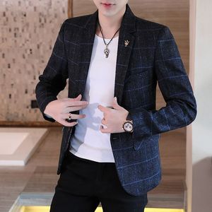 Mode Slim Fit Blazerjack Nieuwe Stijlen Herfst Single Breasted Pak <span class=keywords><strong>Blazer</strong></span> Casual Herenjas - Product Image 2