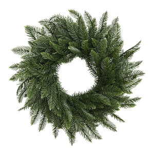 Couronne de Noël en cèdre et cyprès artificiels faits à la main, ignifuges et écologiques, pour la décoration de la maison en gros - Product Image 5