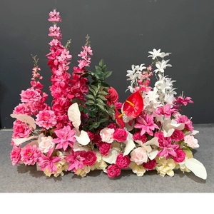 Branches de fleurs de cerisier artificielles réalistes et tiges hautes en soie de pêche pour la maison ou le mariage décor de vase de table fausses fleurs de cerisier - Product Image 1