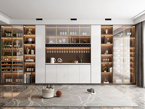 Buffet de service contemporain en bois massif de qualité supérieure pour salon et salle à manger - Product Image 2