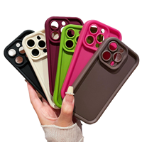 Coque de téléphone personnalisée en TPU souple antichoc, couleur unie, pour iPhone 17 Air 16 Pro Max, pour femmes et jeunes filles