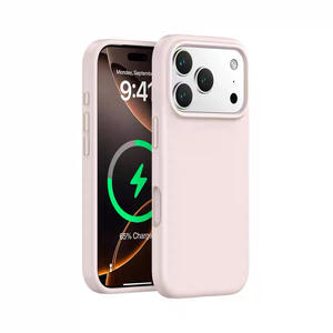 Liquid Silicone for iPhone Air Anti-Scratch PC Bumper <b>Wireless</b> <b>Charging</b> Phone <b>Case</b> Cover for iPhone 17 Pro Max - Product Image 6
