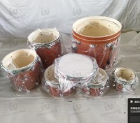 Batterie Complète Professionnelle 7 Pièces Taille Standard pour Adultes (Modèle YD-0001) - Comprend Supports de Cymbale, Tabouret, Pédale, Baguettes & Tom Basse – Vente en Gros/OEM