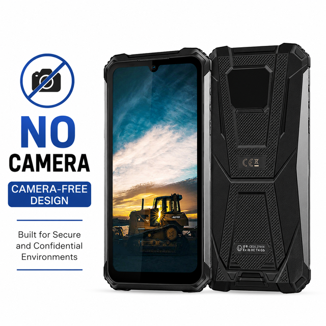 Camera Disabled Rugged Smartphone Android 11 IP68 for Secure Work Areas