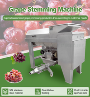 Elektrische druivenpers en -ontstemer |   Automatische fruit- en groenteverwerkingsmachines met hoge efficiëntie voor de wijnproductie
