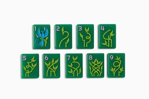 Juego de Fichas de <span class=keywords><strong>Ludo</strong></span> de Acrílico Tallado en Verde Jade, 160 Fichas, de Lujo, para Fiestas - Product Image 2