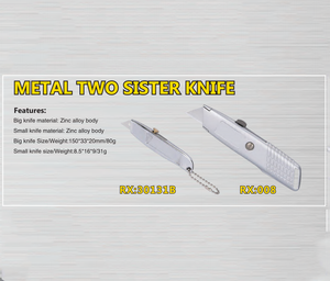 Couteau utilitaire rétractable coupe-boîte robuste lame de verrouillage couteau de toiture de sécurité couteau de coupe de papier RX008 - Product Image 4