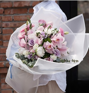 Không thấm nước hoa bó hoa tươi gói giấy Bopp nhựa hoa Gói phim, màu rắn Frosted cạnh matte giấy - Product Image 6