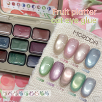 Fruit Platter Cat Eye Gel Serie Nieuwe Avocado Groene Druif Paarse Cat Eye Gel voor Nagelsalons