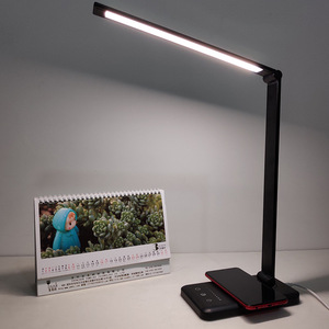 Moderna lampada da scrivania a LED con semplice ricarica Wireless con temperatura <span class=keywords><strong>di</strong></span> colore scorrevole e funzione <span class=keywords><strong>di</strong></span> temporizzazione tonalità bianca per <span class=keywords><strong>sala</strong></span> <span class=keywords><strong>lettura</strong></span> - Product Image 1