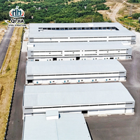 Parc industriel de fabrication en structure métallique, complexe de centres de distribution, d'entrepôts et d'ateliers préfabriqués multi-usages