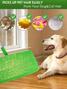 Tampons de nettoyage pour vadrouille <span class=keywords><strong>Swiffer</strong></span> Wet Dry à double usage, 8 pièces, tampon de recharge pour vadrouille rotative à absorption d'eau, recharge réutilisable en microfibre - Product Image 5